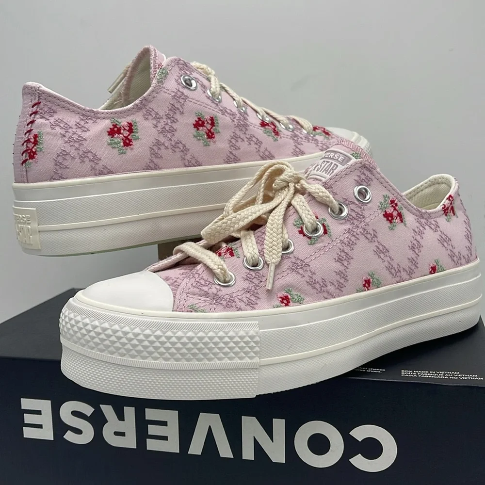 Converse WMNS Platform Sneakers A13660C CTAS LIFT OX SUMMIT PINK/VINTAGE WHITE